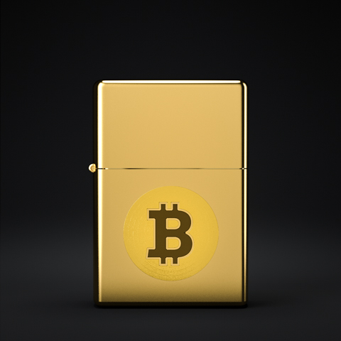 BitLighters by Altius Art edition one - Golden Bitcoin