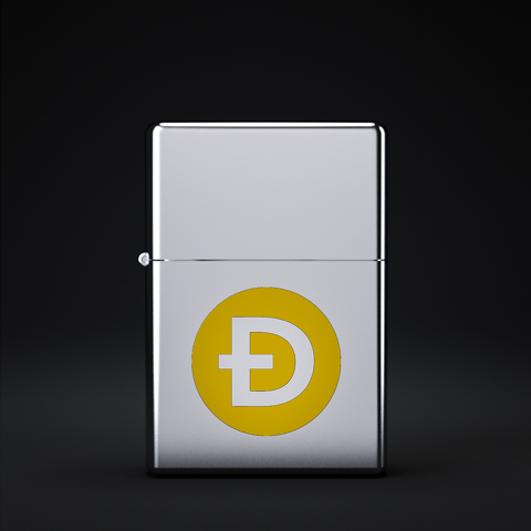 BitLighters by Altius Art edition three - Dogecoin in silver